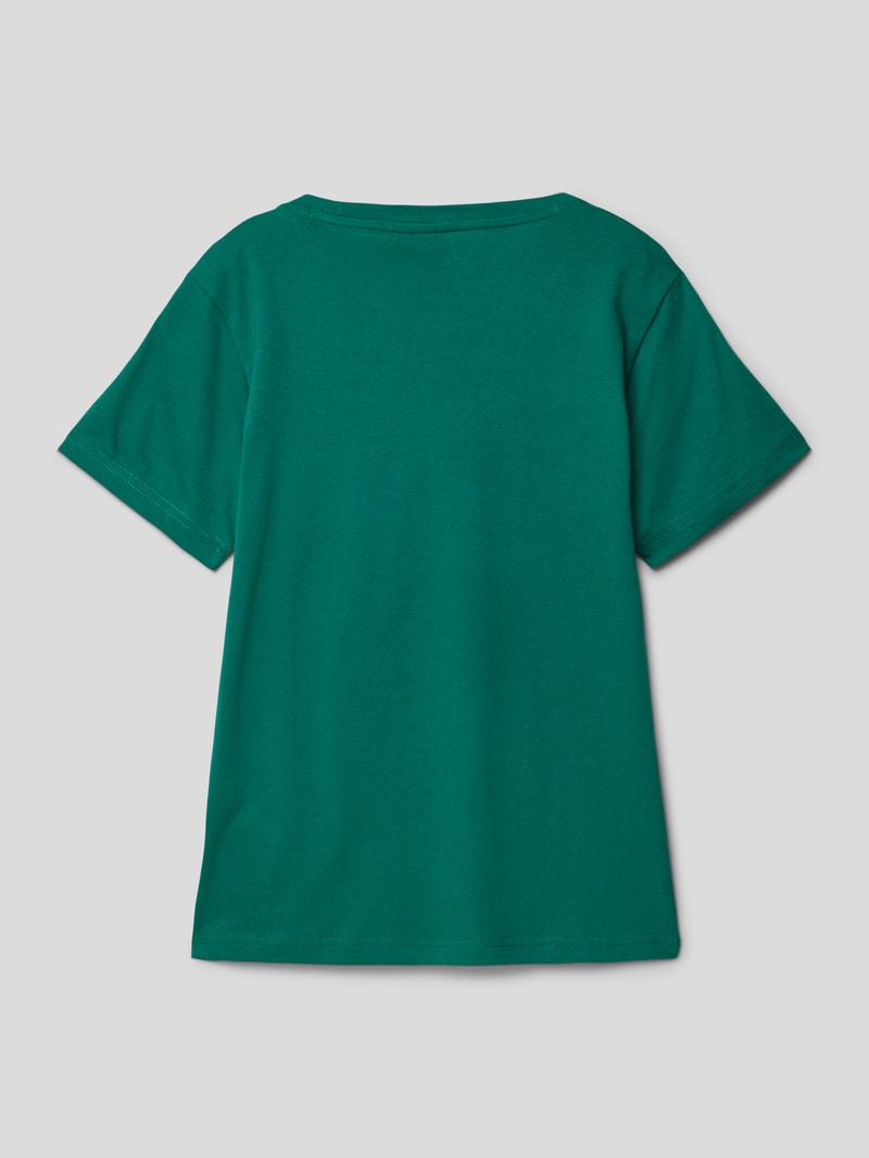 T-Shirt mit Logo-Print in grün