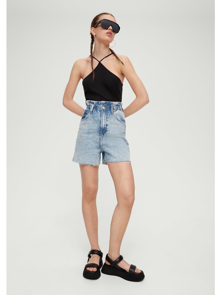 QS Jeans-Hose kurz in Blau günstig kaufen 36