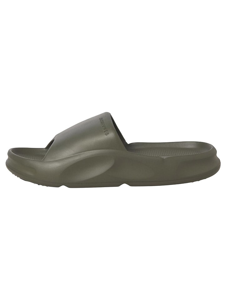 Jack & Jones Pantoletten in Khaki günstig kaufen
