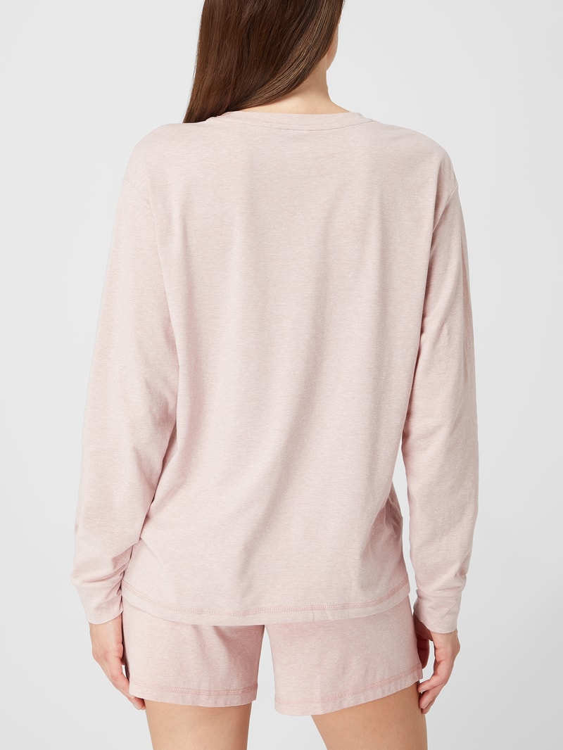 Pyjama-Oberteil aus Baumwollmischung in rosa