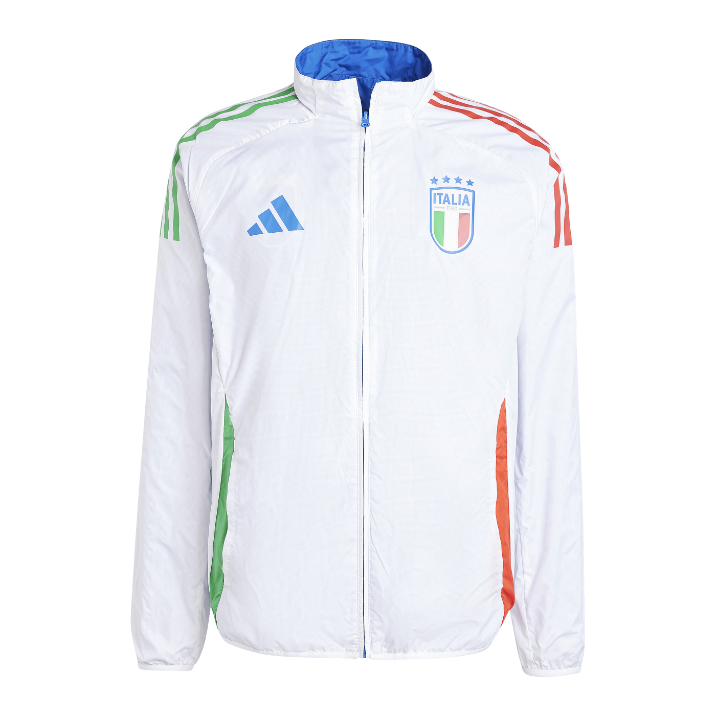 adidas Italien Anthem Jacke Blau