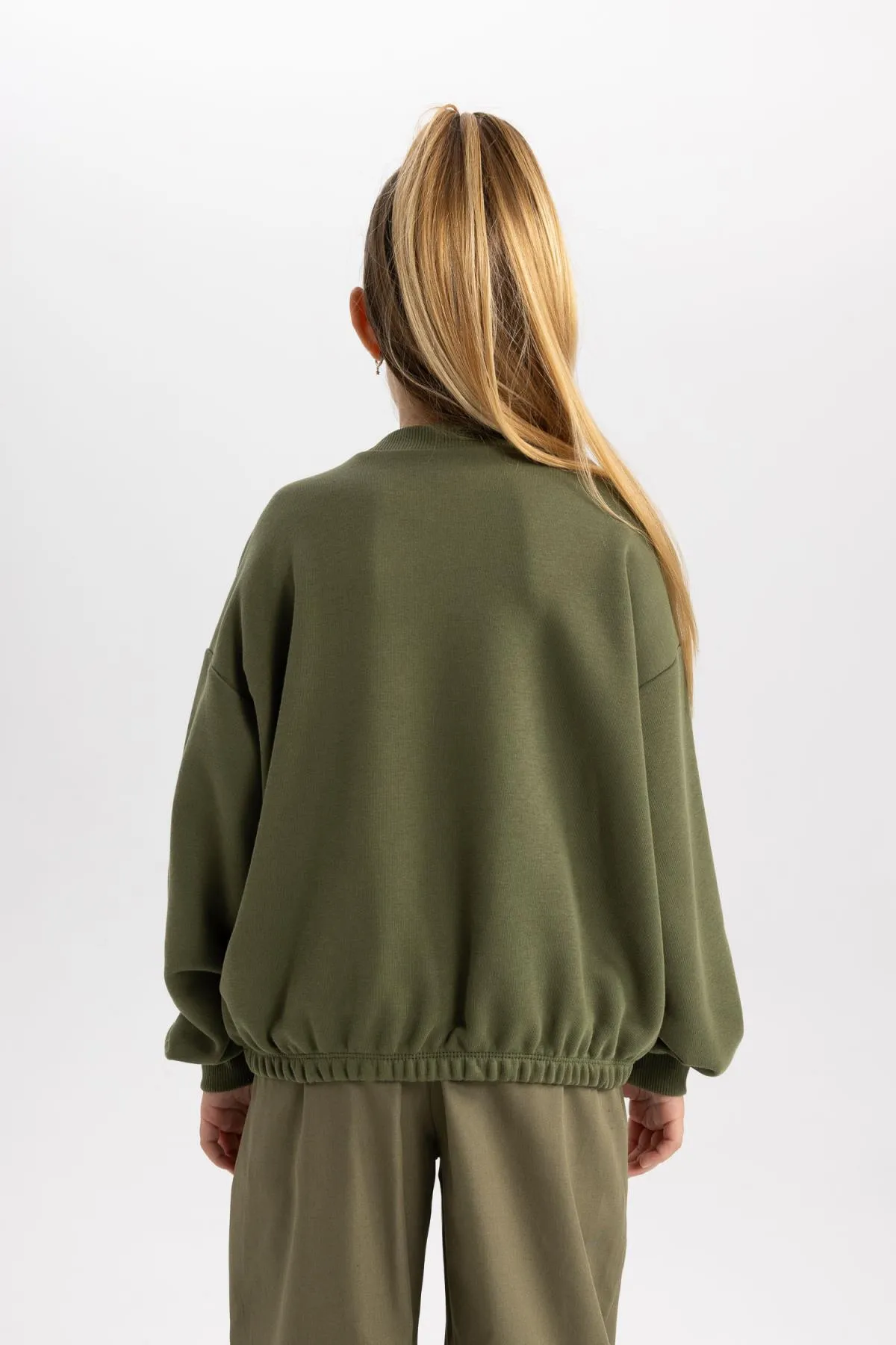 DeFacto  Oversize-Fit-Sweatshirt für Mädchen mit Taschendruck