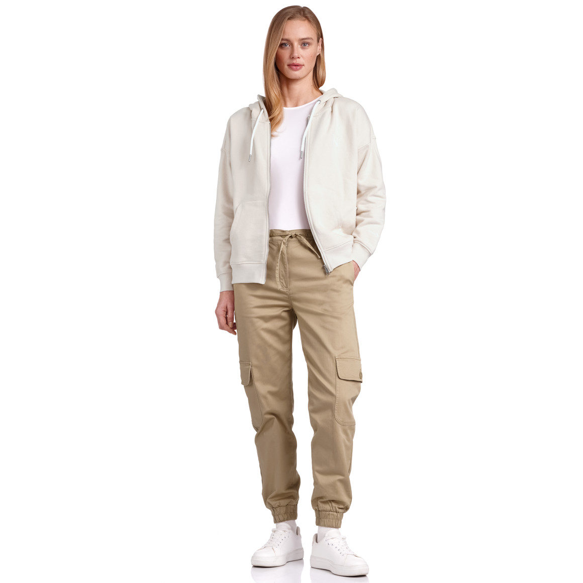 Damen Cargopants mit Beintaschen