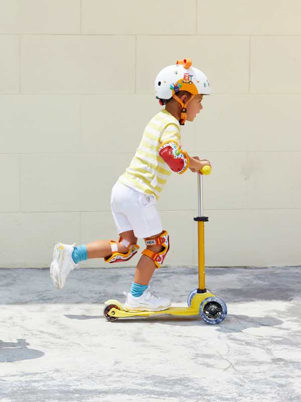 Trottinette 3 Roues LED - Mini Micro Deluxe Jaune