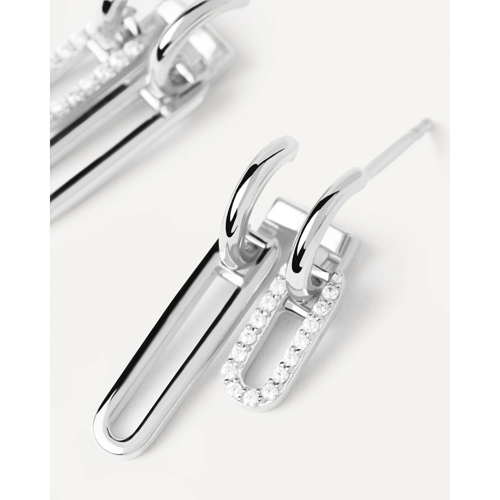 P D Paola Créoles 925 Argent Boucles d'oreilles
