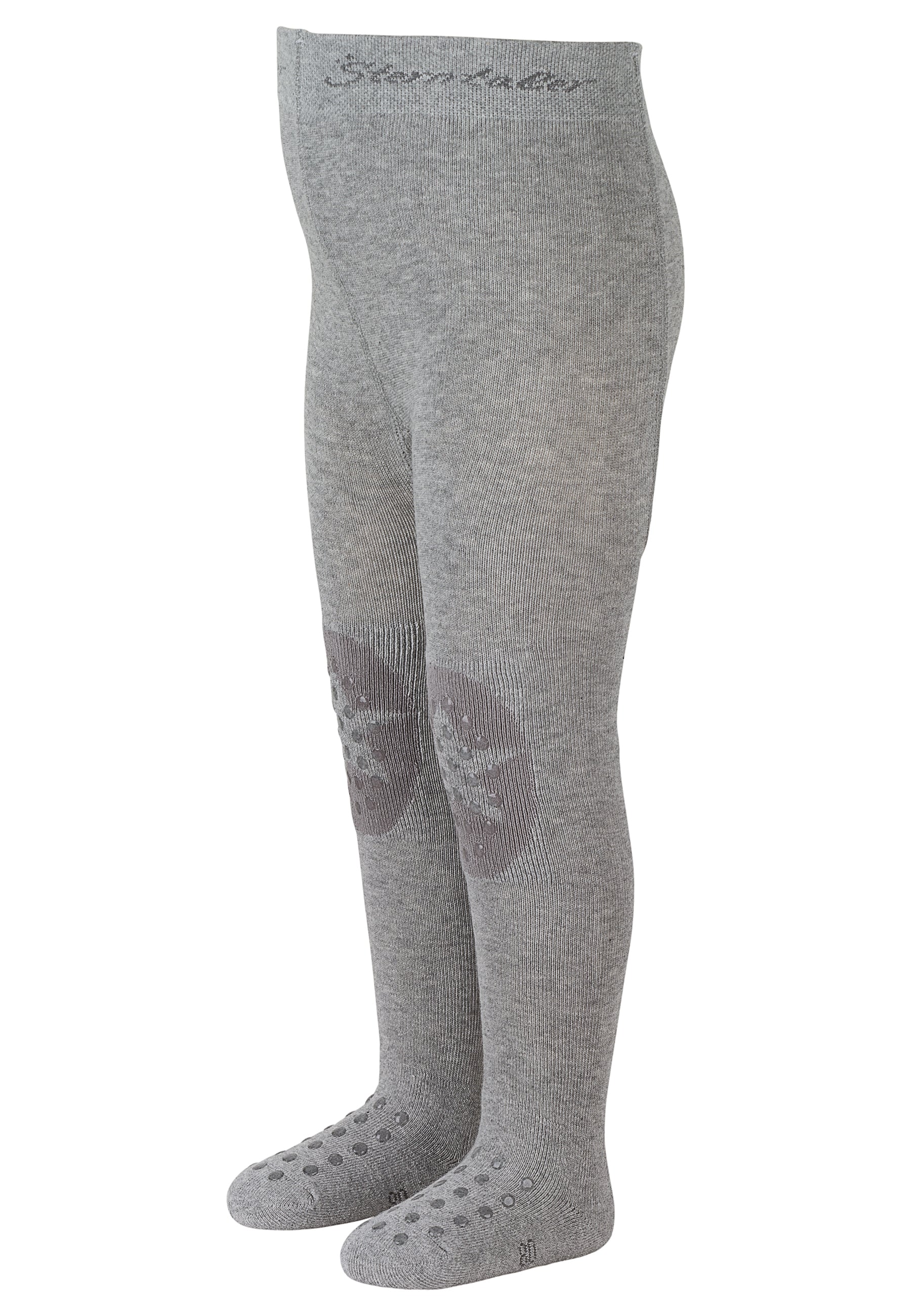 Krabbelstrumpfhose uni mit Anti-Rutsch-Noppen