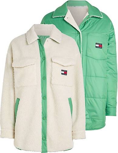 TOMMY-JEANS Damen Wendejacke TJW REVERSIBLE SHERPA JACKET