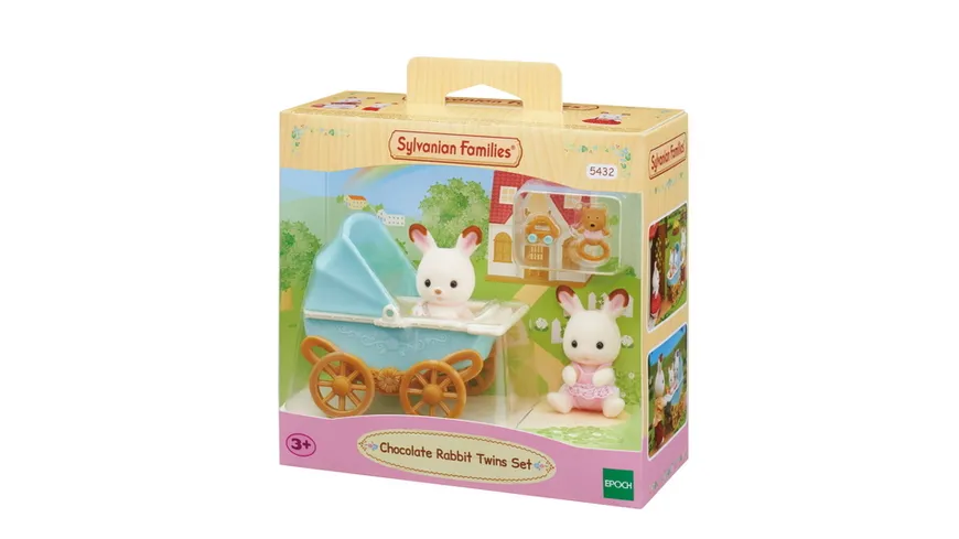 Sylvanian Families - Schokoladenhasen Zwillinge mit Kinderwagen
