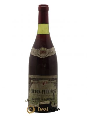 Corton Grand Cru Perrières Quenot Fils Et Meuneveaux 1976 - Lot de 1 Bouteille
