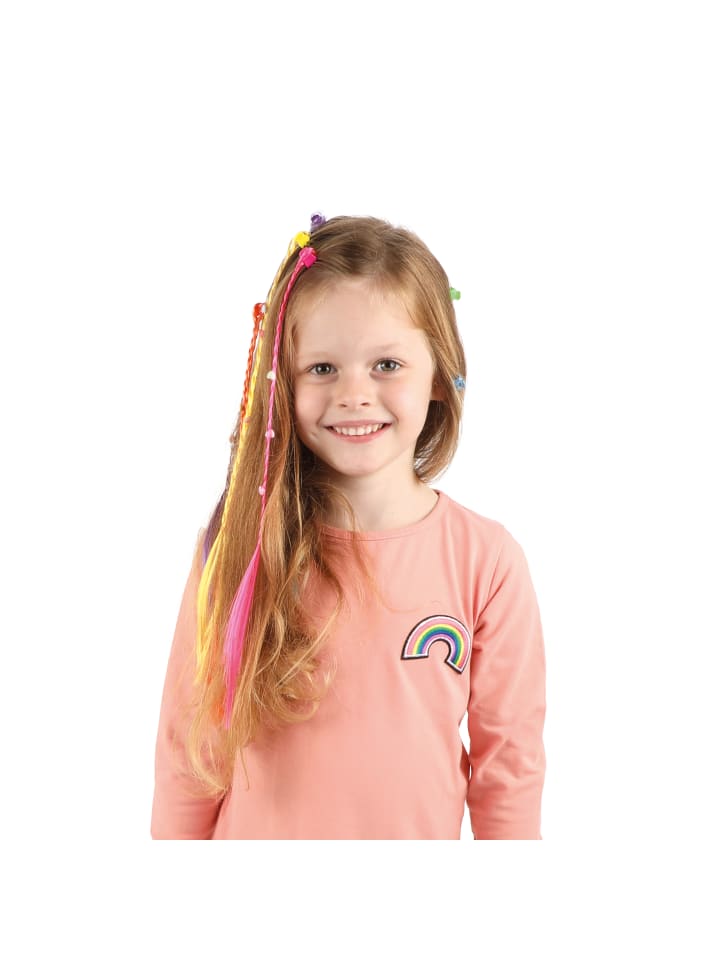 Toi-Toys Glamour & Shine - 6 bunte Haarsträhnen Clip-on in bunt günstig kaufen onesize