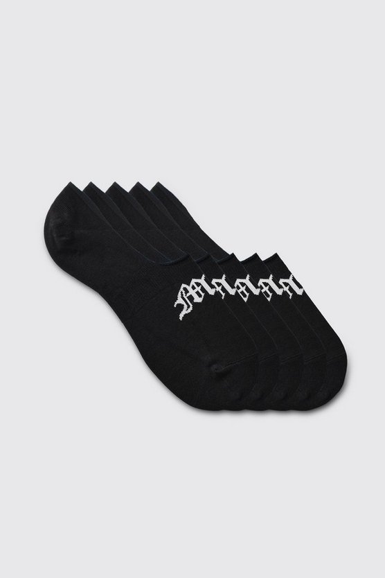 5er-Pack unsichtbare Gothic Man Socken