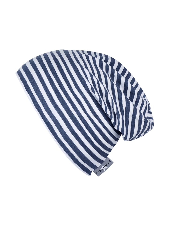 Sterntaler Beanie Streifen in mittelblau günstig kaufen