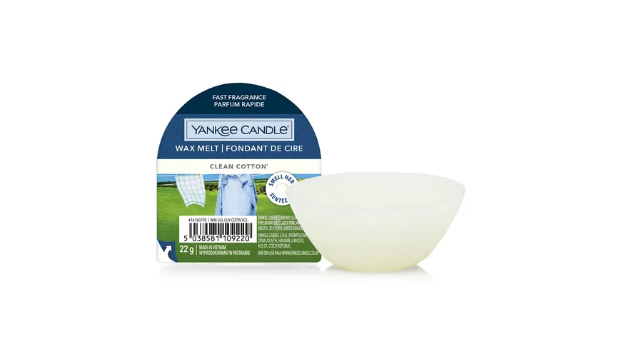 Yankee Candle Wax Melt Clean Cotton mehrfarbig