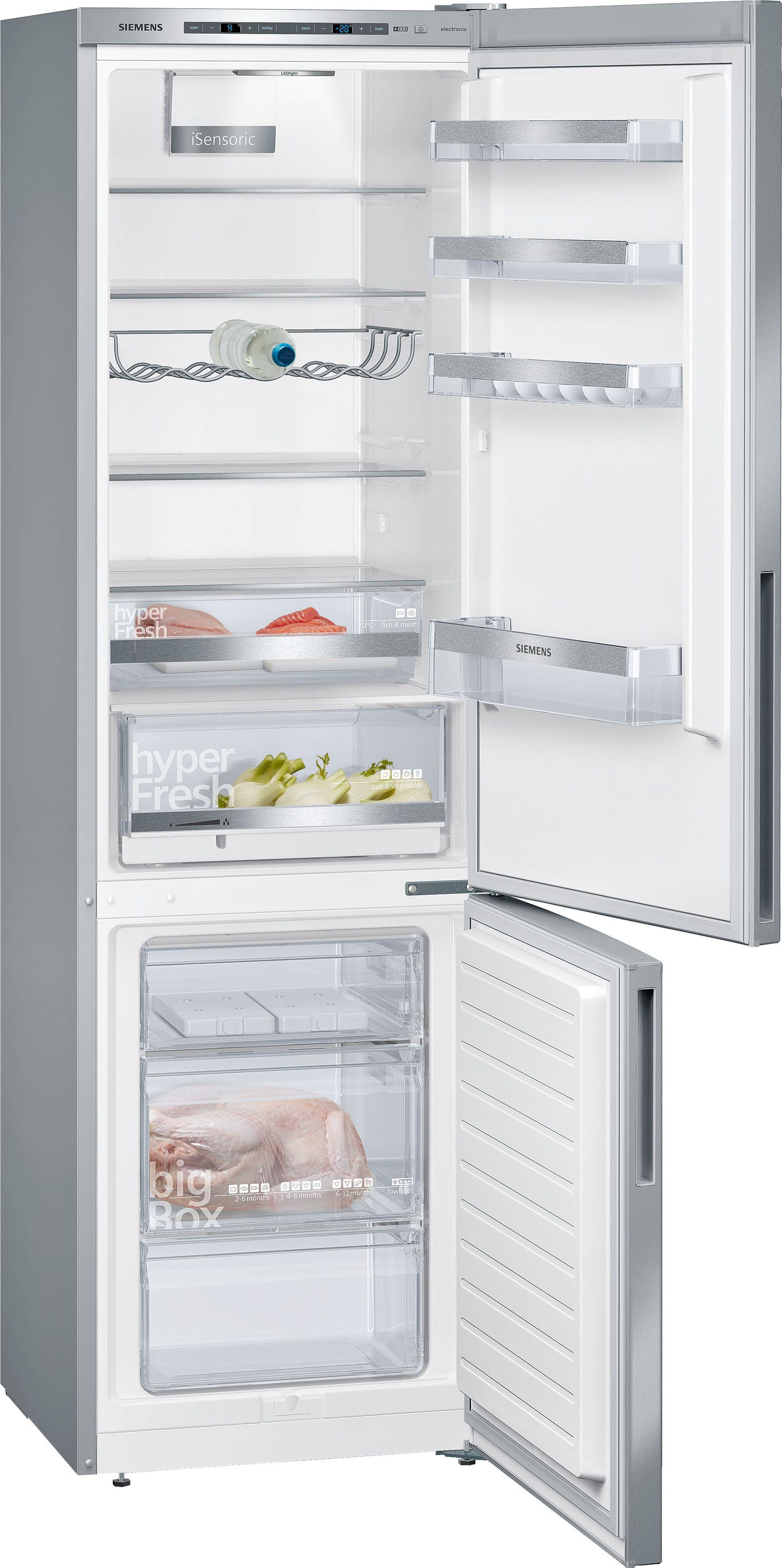 SIEMENS Kühl-/Gefrierkombination iQ500 KG39EAICA, 201 cm hoch, 60 cm breit