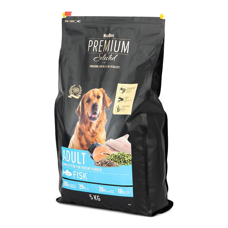MaxDog Premium Hundemat 5 kg Fisk Grainfree Premium MaxDog