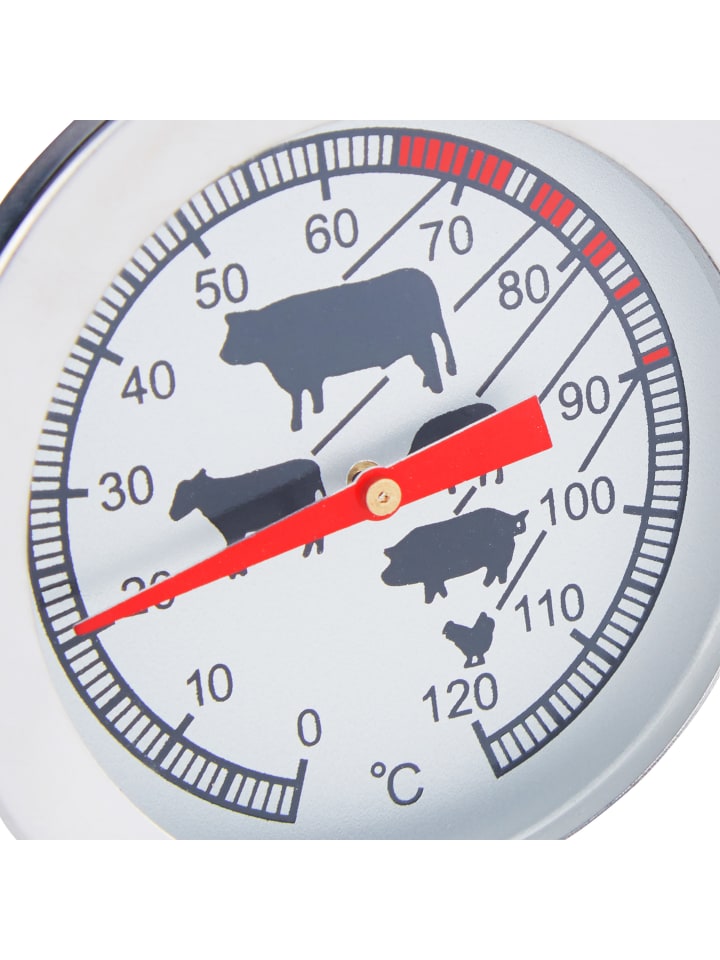relaxdays Analoges Einstichthermometer in Silber günstig kaufen onesize