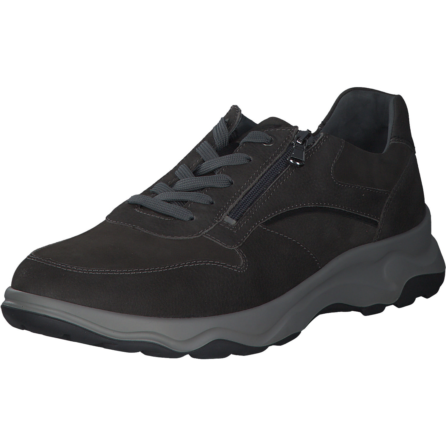 Waldläufer Max 718006, Sneakers Low, Herren, Carbon Schwarz