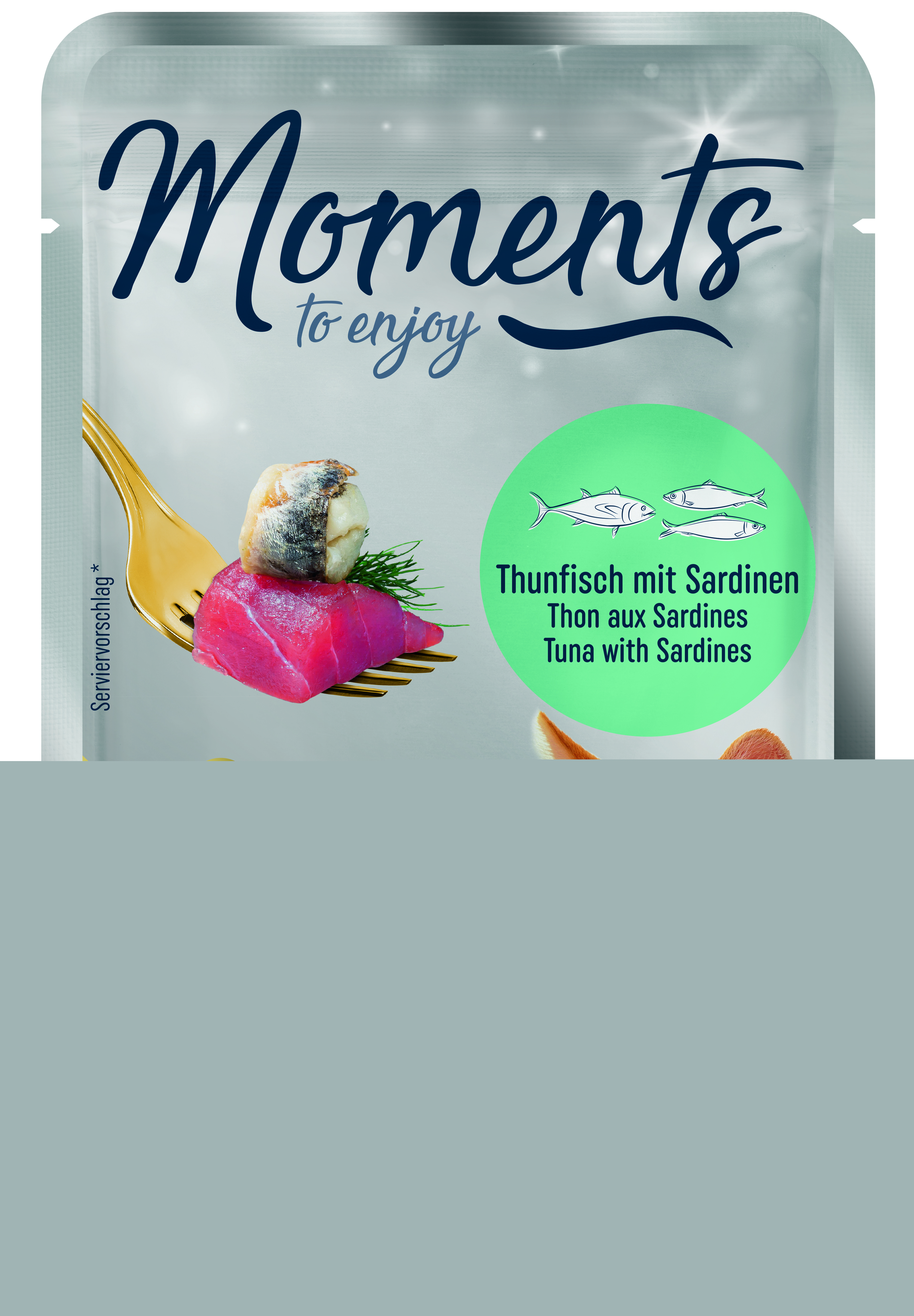 MOMENTS Nassfutter MOMENTS Adult Thunfisch mit Sardinen 48x70 g