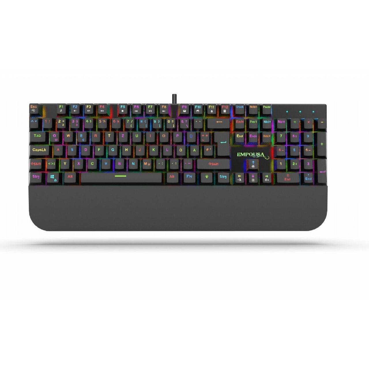 Inca IKG-443 Gaming Tastatur mechanische Metalltastatur 18 LED Modus RGB Beleuchtung Schwarz