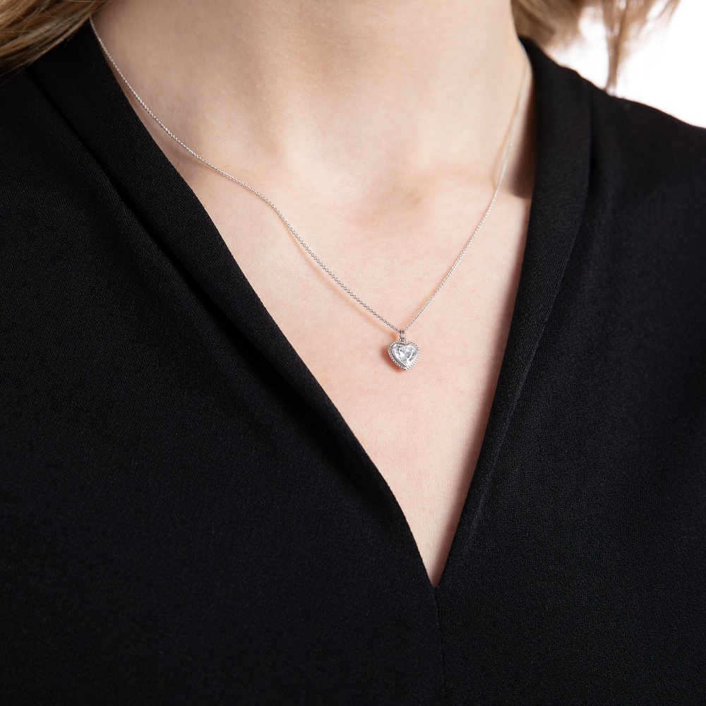 Valeria Chaînette 375 Or blanc collier