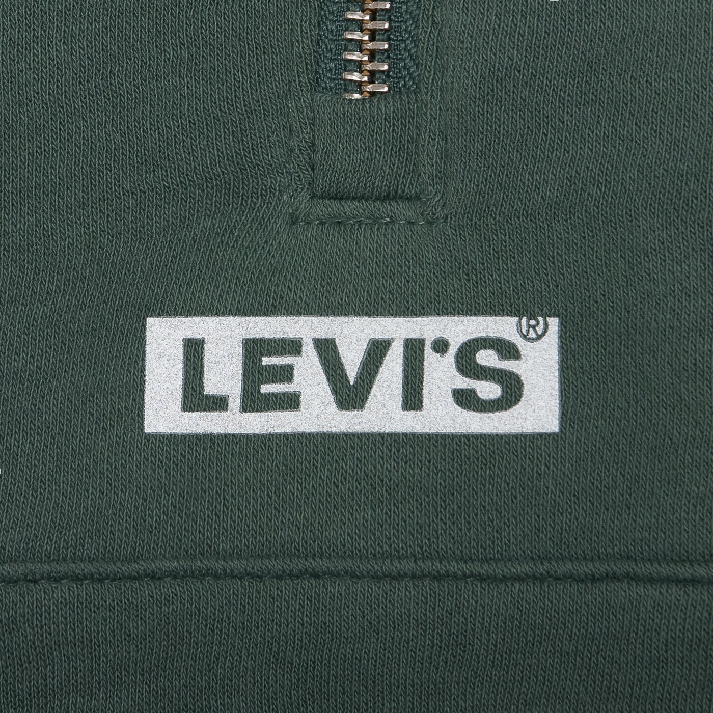 LEVI'S SWEATSHIRT GRAPHIC SARA 1/4 ZIP GREENS Khaki