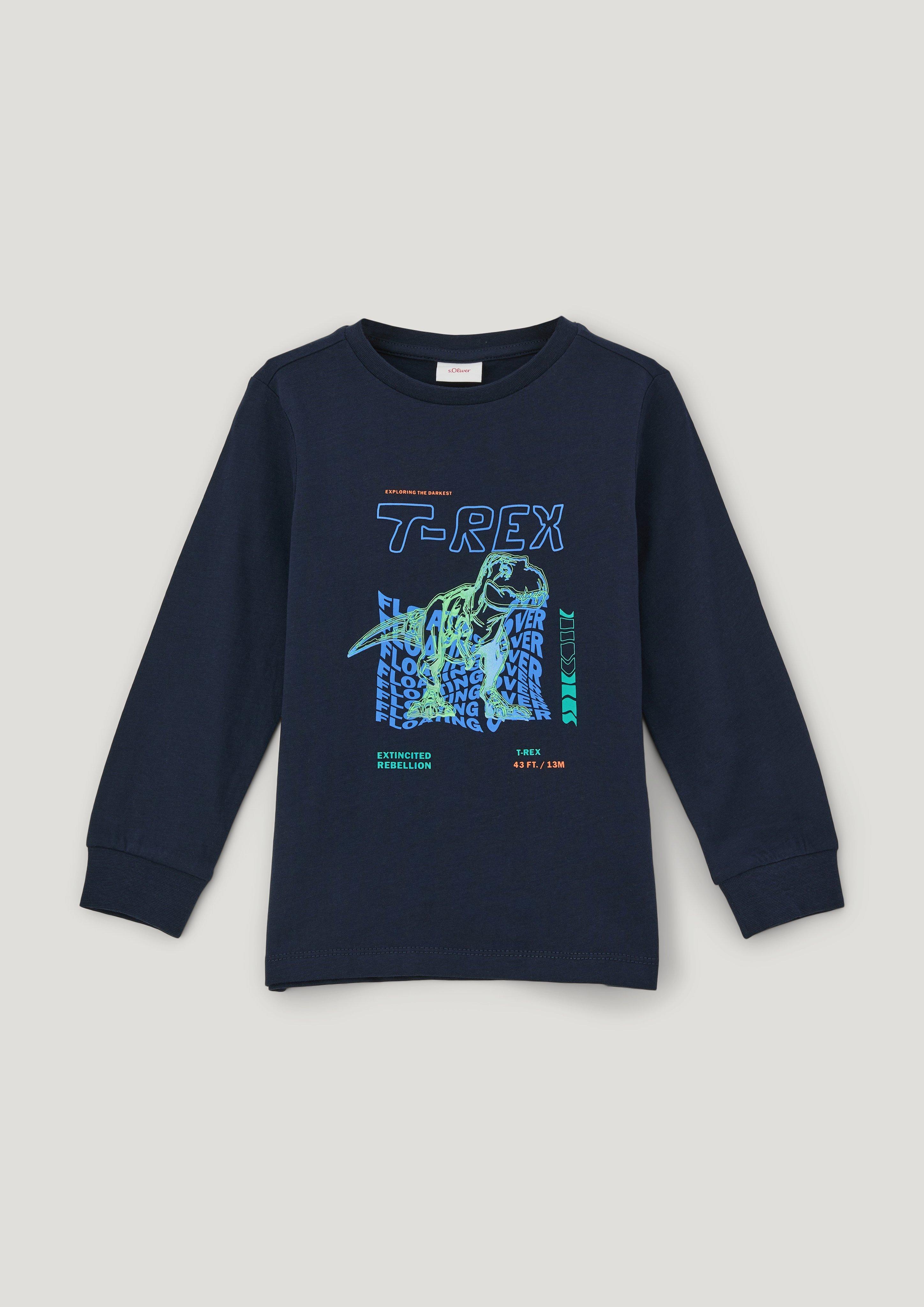 Longsleeve mit gummiertem Print  2134106-5952