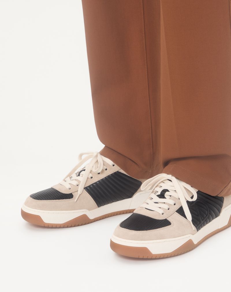 Baskets Sparry en cuir Crust et Nappa