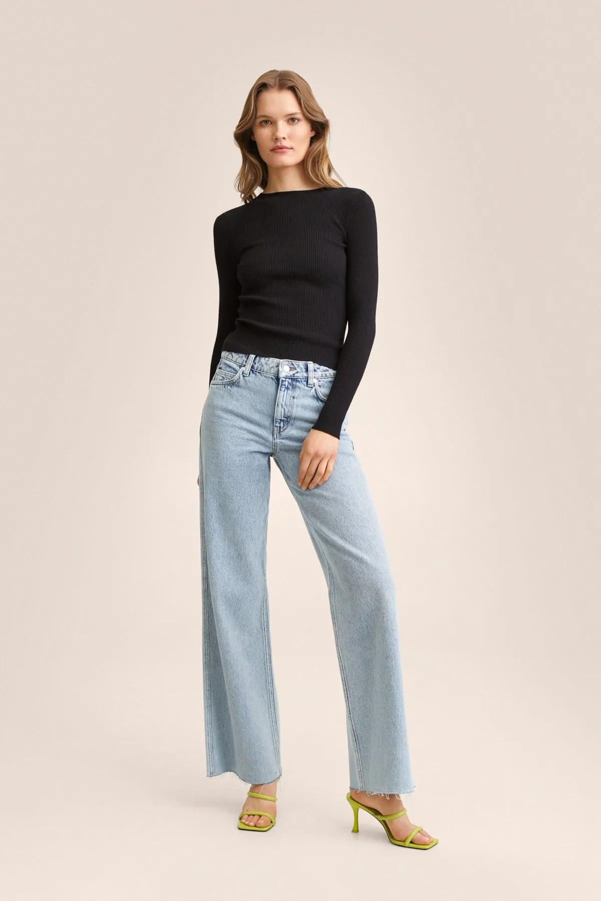 MANGO  Schwarzer Damenpullover 27014023