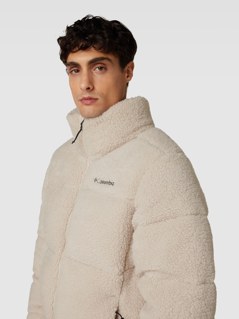 Steppjacke aus Teddyfell in beige