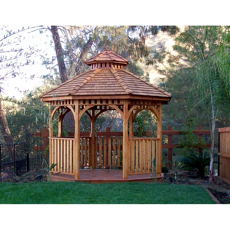 Bayside 10 Ft. W x 10 Ft. D Cedar Patio Gazebo