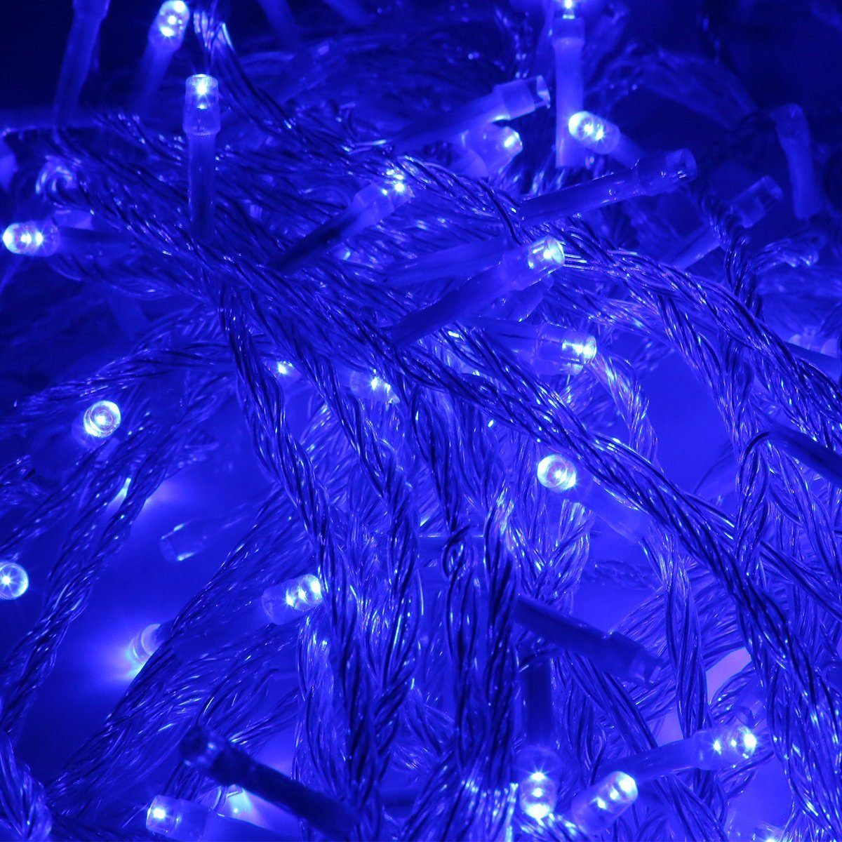 LETGOSPT Lichterkette LED Lichterkette, 200/500/1000 LED mit EU stecker Lichterkettenvorhang, Fensterleuchten mit 8 Modi IP44 Wasserfest