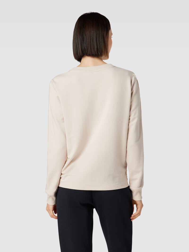 Sweatshirt mit Galonstreifen Modell 'ESTABLISHED' in beige