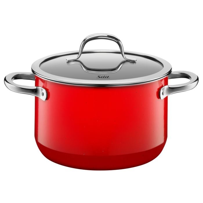 Silit Silargan® Passion Kochtopf mit Deckel, 20 cm, Red