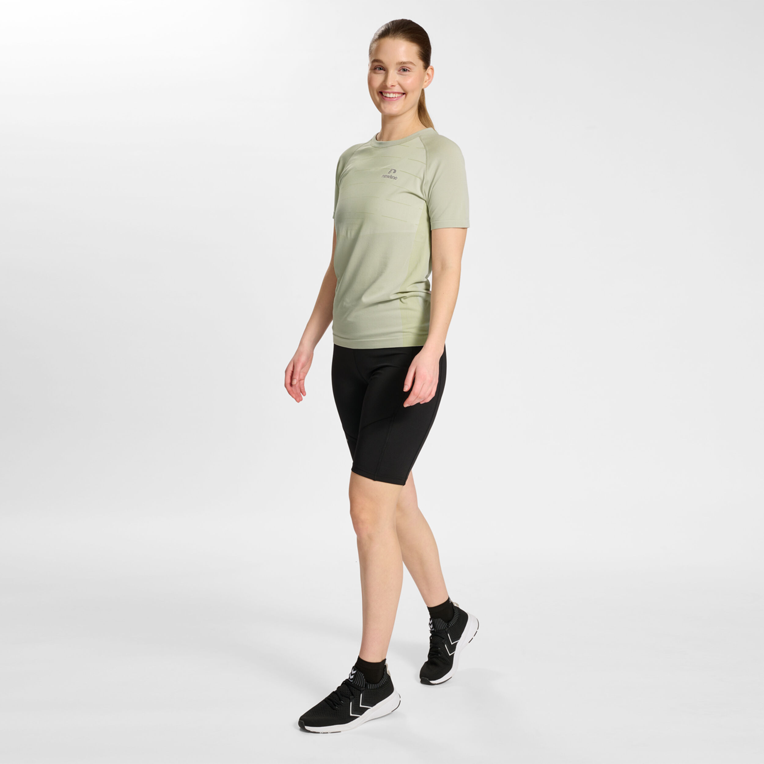 Riverside Seamless T-Shirt Laufshirt Damen - Grau