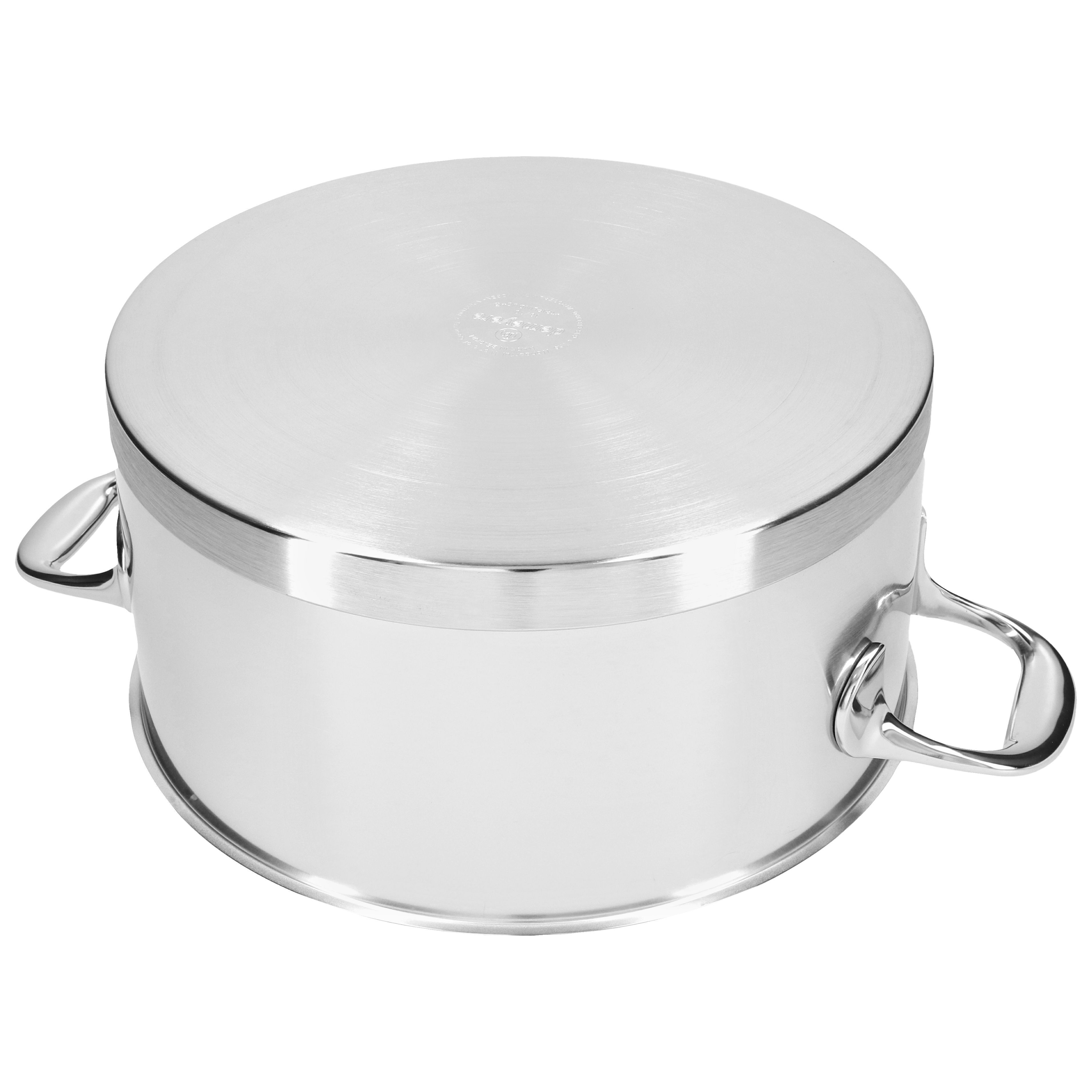 Bratentopf mit Deckel 24 cm, 18/10 Edelstahl
