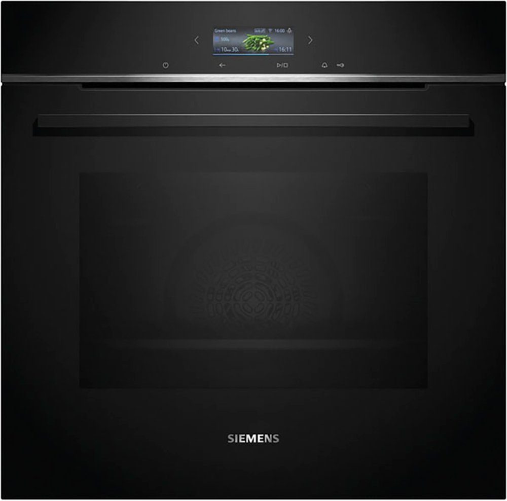 SIEMENS Einbaubackofen iQ700 HB774G1B1, mit Teleskopauszug nachrüstbar