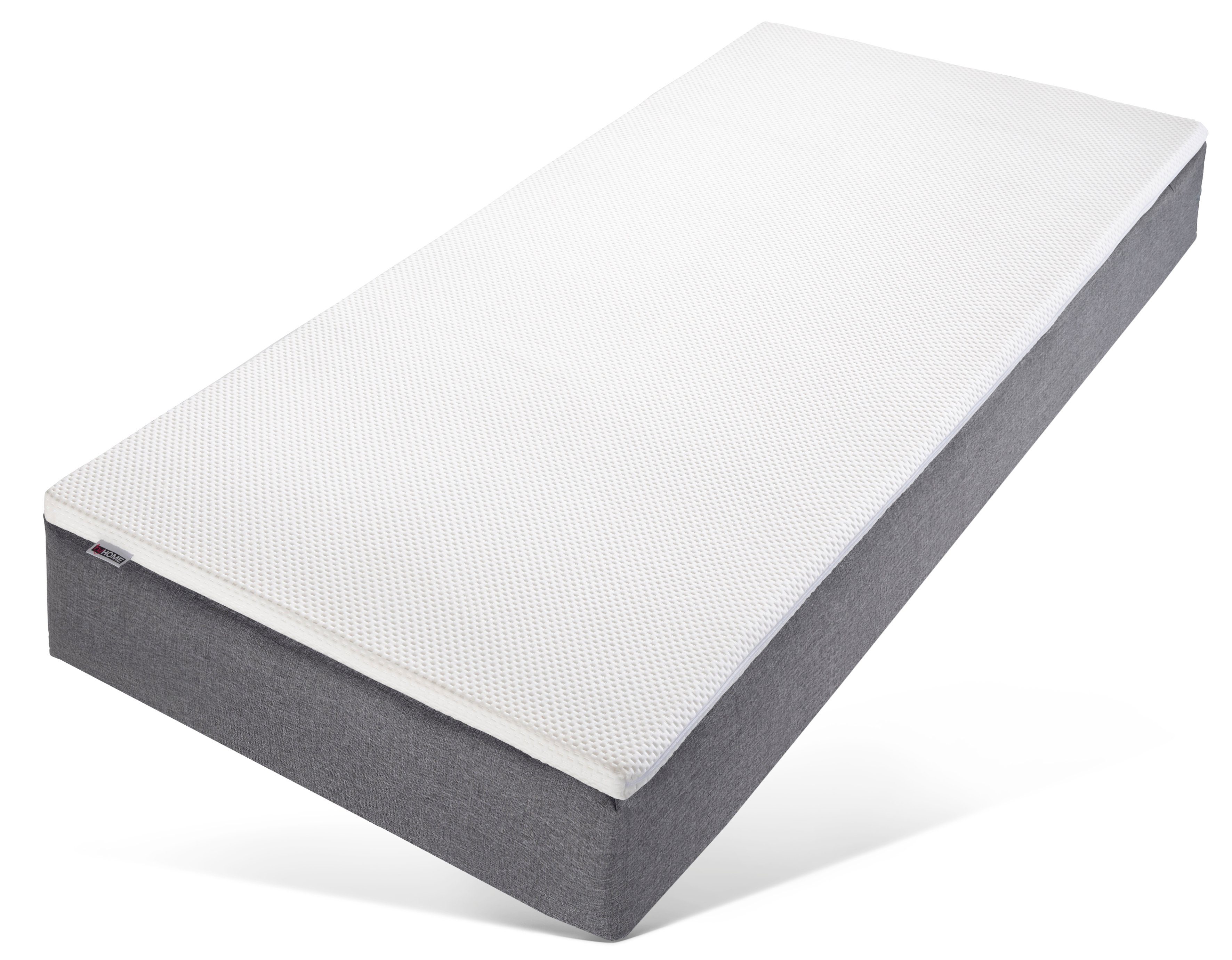 Topper Queens für Matratzen & Boxspringbetten in 90x200 und weiteren Größen, my home, 5 cm hoch, Viscoschaum, Visco-Topper mit feuchtigkeitsregulierendem TENCEL™ Lyocell-Bezug