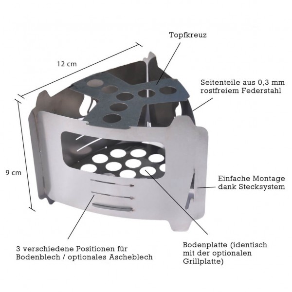 Bushcraft Essentials - Bushbox Ultralight - Trockenbrennstoffkocher