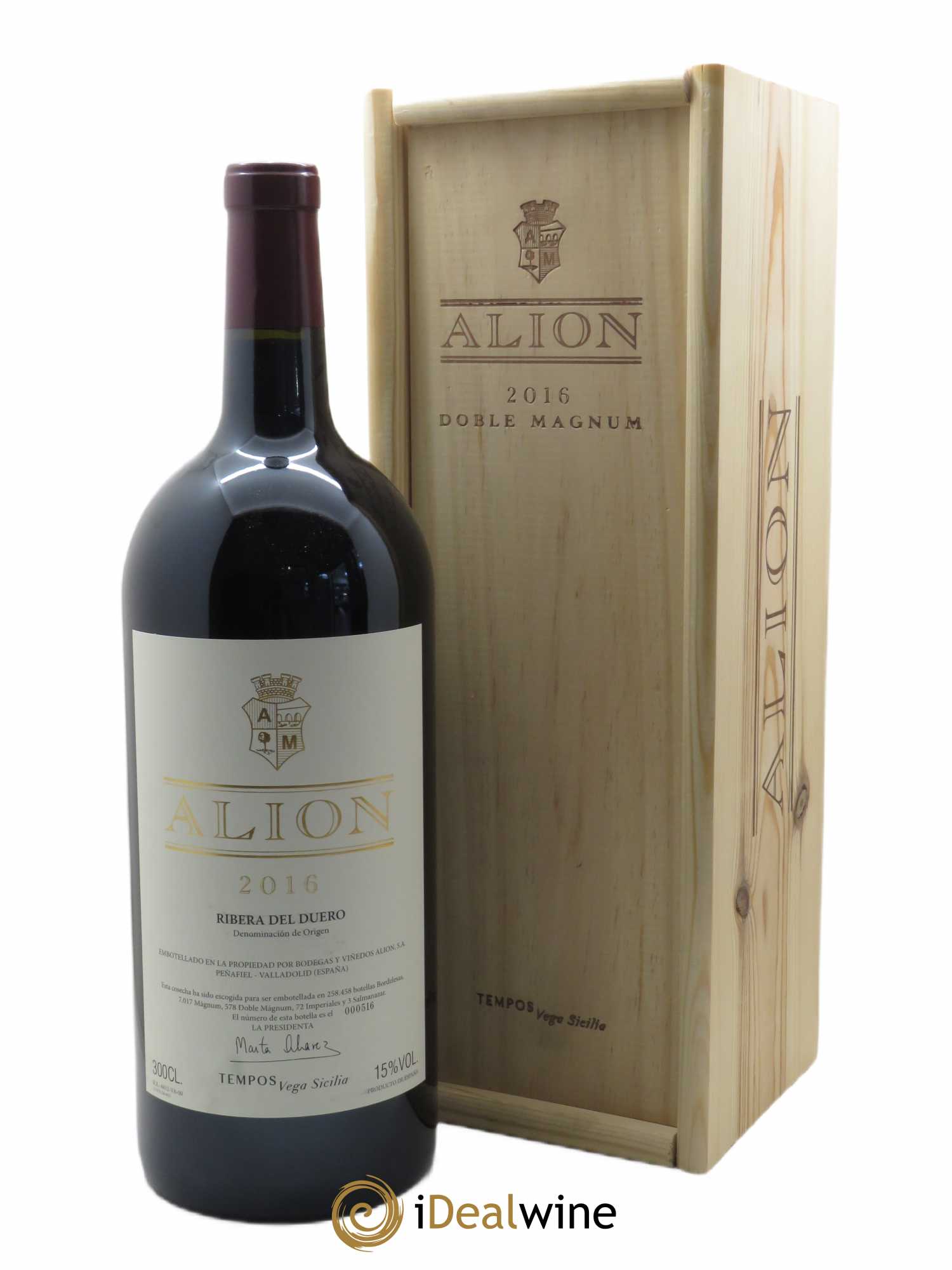 Ribera Del Duero DO Vega Sicilia Alion Famille Alvarez  2016 - Lot de 1 Double-magnum