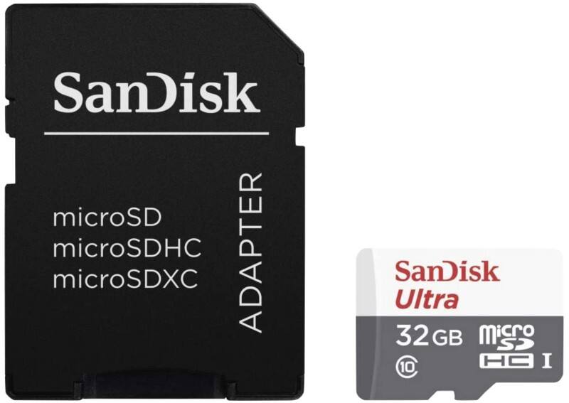 SanDisk Ultra Lite microSDHC UHS-I-Speicherkarte mit SD-Adapter 32 GB Klasse 10 SDSQUNR-032G-GN6TA