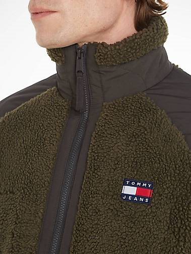 TOMMY-JEANS Herren Jacke SHERPA mit Struktur-Mix Relaxed Fit