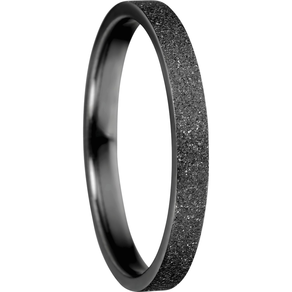 Bering Bague en acier inoxydable Acier inoxydable noir Bague