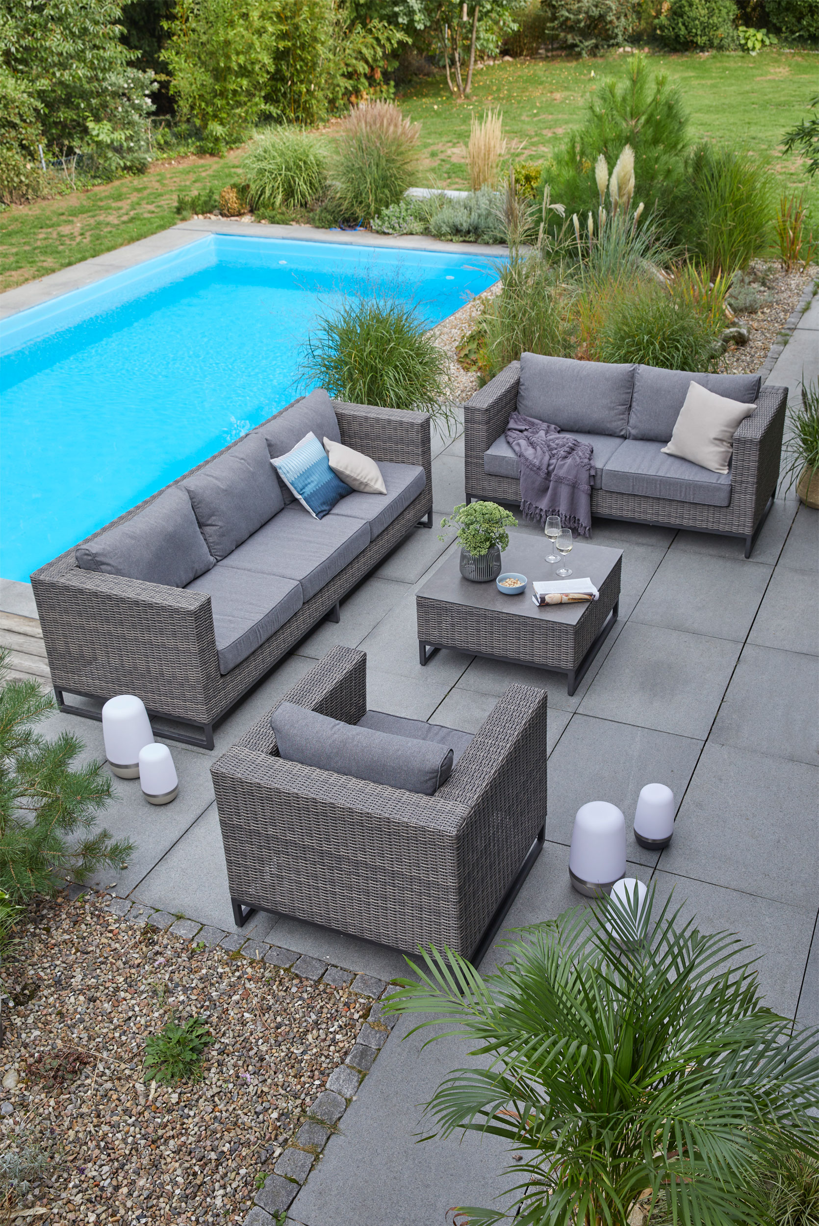 OUTDOORGartenlounge 3- Sitzer