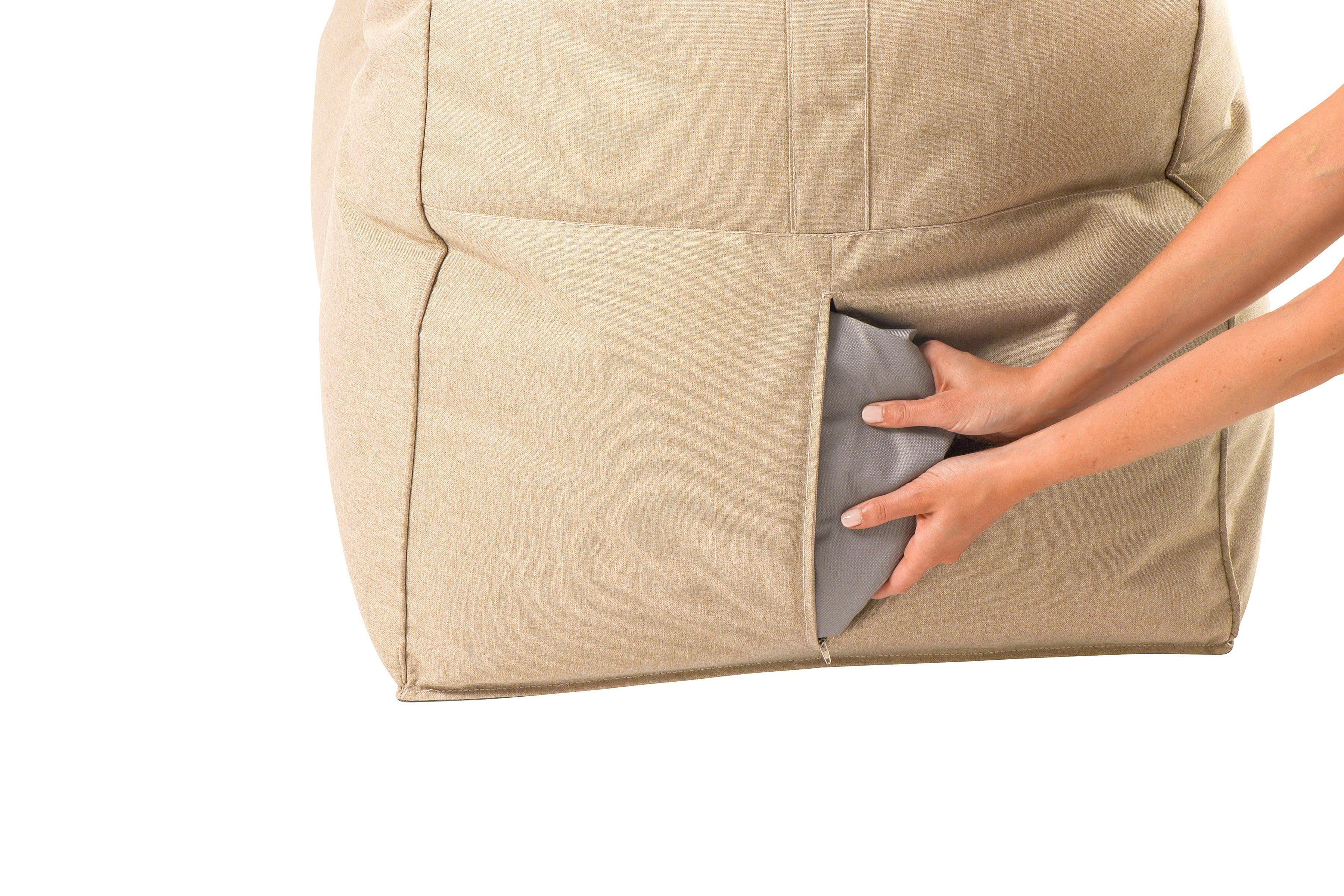 Siena Garden Sitzsack FLOW.U, Indoor & Outdoor, in verschiedenen Farben erhältlich