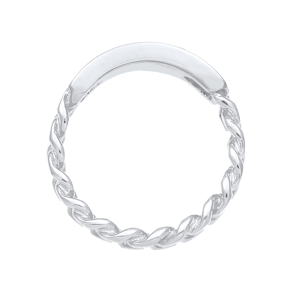 Elli Elli Bague Bandring Platte Panzer Kette 925 Silber Bague