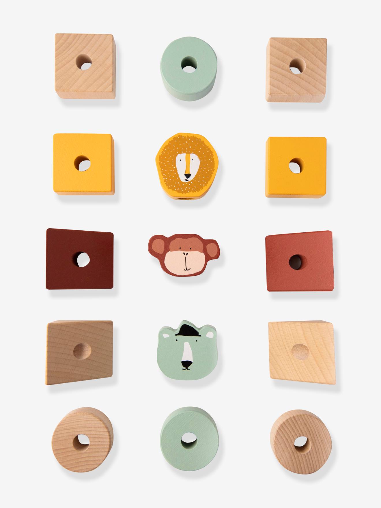 Blocs animaux à empiler en bois