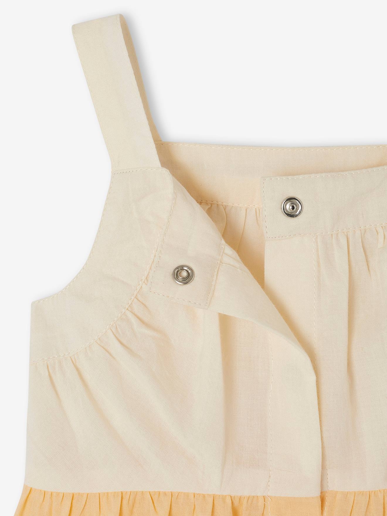 Vertbaudet Mädchen Baby Stufenkleid - pfirsich