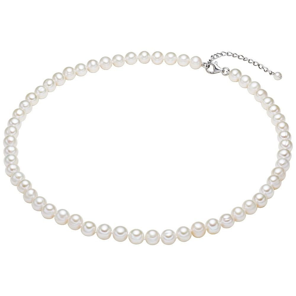 Valero Pearls Collier de perles Perle de culture d'eau douce Perle de culture d'eau douce en Bl collier