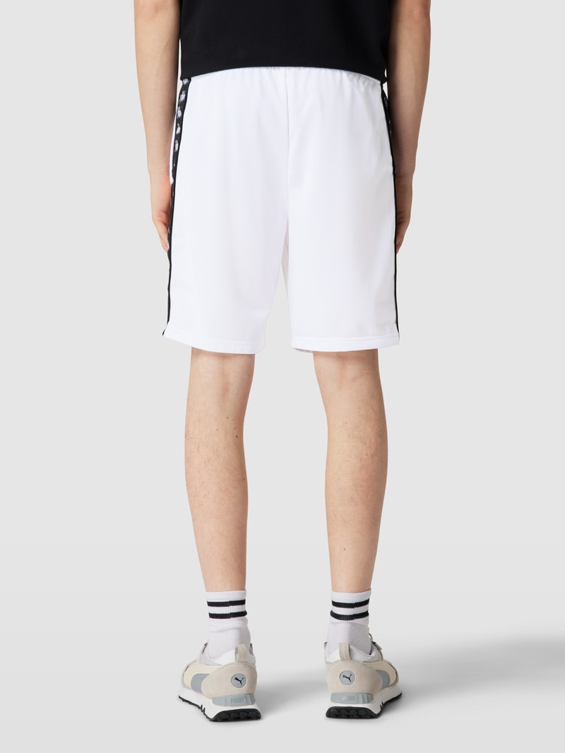 Sweatshorts mit Label-Stitching Modell 'Taped' in weiß