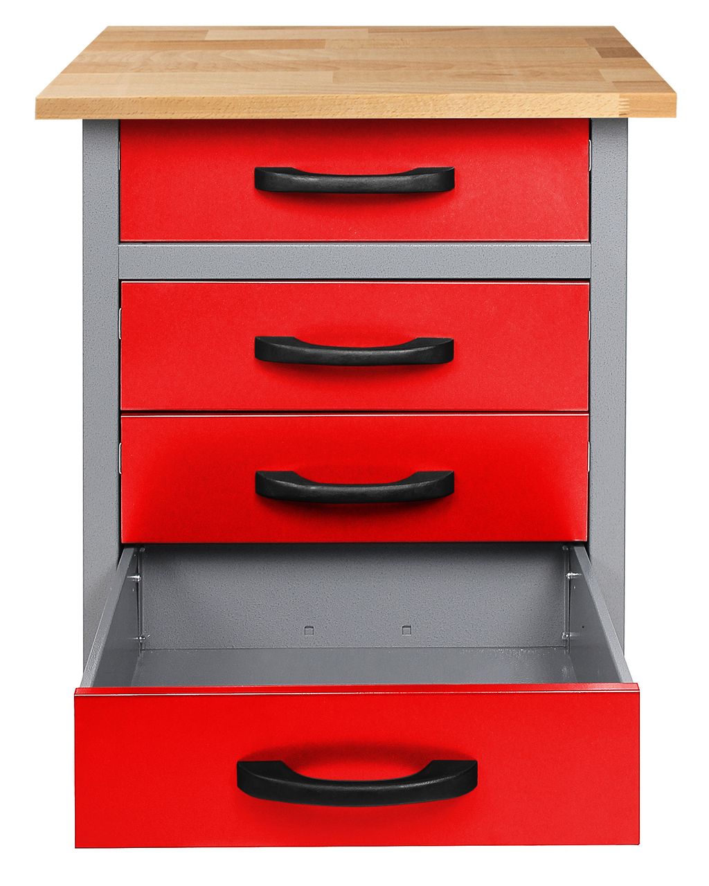 Ondis24 Werkstatt Set Entdecker 120 cm 1 Schrank LED rot